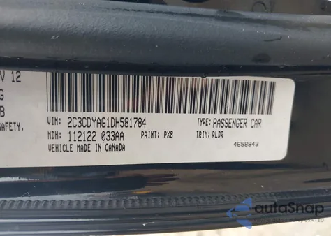 2013 Dodge Challenger Rallye Redline from USA, damaged, VIN 2C3CDYAG1DH581784